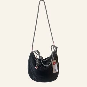 NWT Wildfox Black Rope-Handle Shoulder Bag